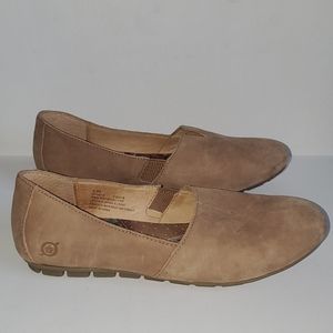 Born Size 8.5 M Tan Suede Comfort Driving Flats